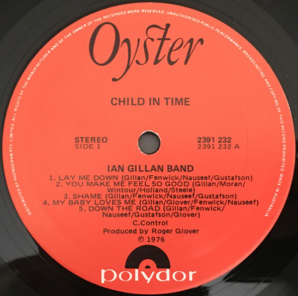 Ian Gillan Band – Child In Time LP vinyl record, image 4 of 5