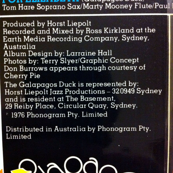Galapagos Duck, Don Burrows – St James LP vinyl record, image 3 of 5
