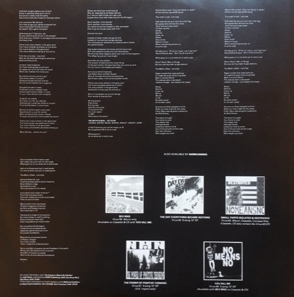 Jello Biafra, Nomeansno – The Sky Is Falling And I Want My Mommy LP vinyl record, image 4 of 6