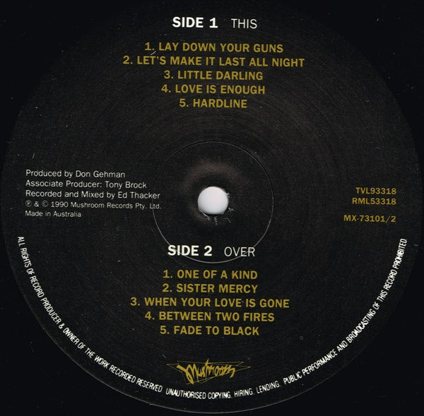 Jimmy Barnes – Two Fires LP vinyl record, image 3 of 6