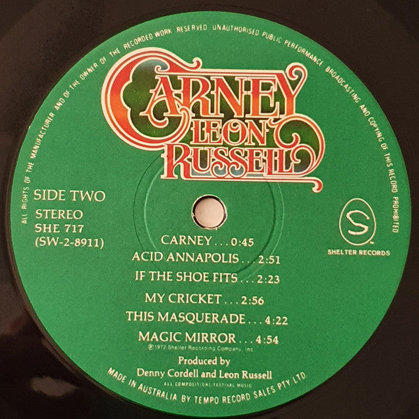 Leon Russell – Carney LP vinyl record, image 4 of 5