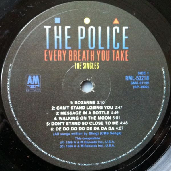 The Police – Every Breath You Take (The Singles) LP vinyl record, image 3 of 6
