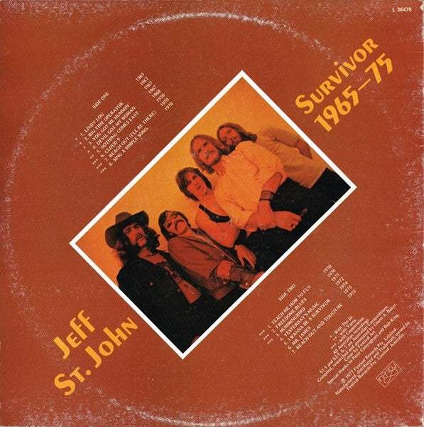 Jeff St. John – Survivor 1965-75 LP vinyl record, image 3 of 7