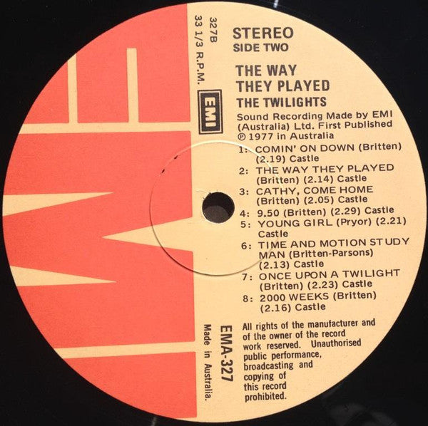 The Twilights – The Way They Played LP vinyl record, image 4 of 5