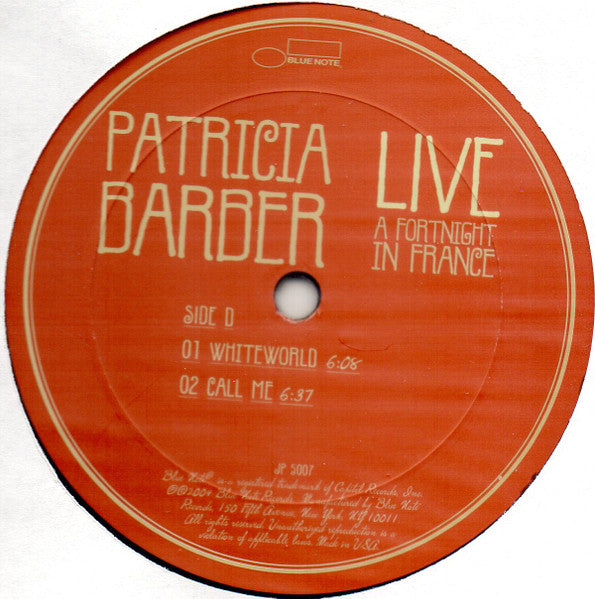Patricia Barber – Live: A Fortnight In France (2xLP) LP vinyl record, image 8 of 9