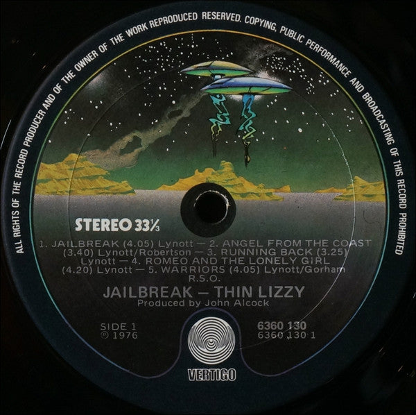 Thin Lizzy – Jailbreak LP vinyl record, image 4 of 5