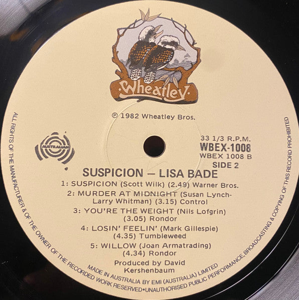 Lisa Bade – Suspicion LP vinyl record, image 9 of 9