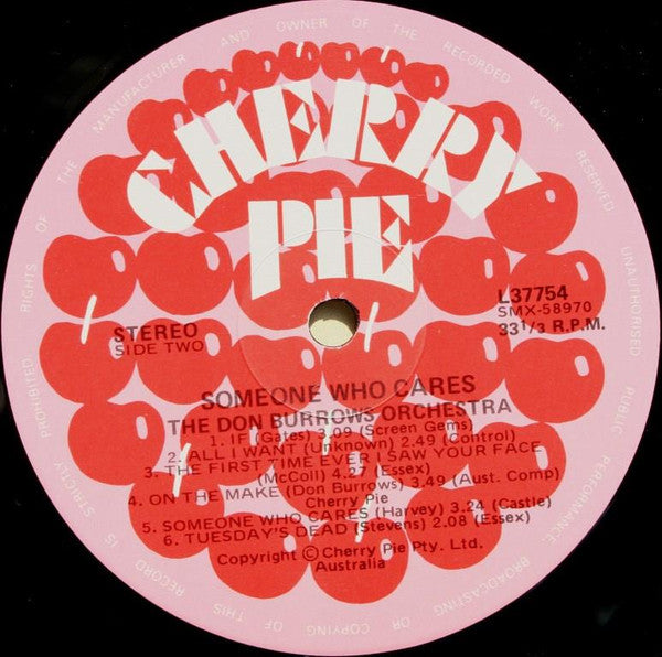 The Don Burrows Orchestra With Strings – Someone Who Cares LP vinyl record, image 4 of 4