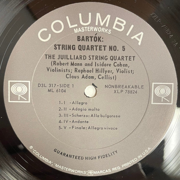 Béla Bartók, Juilliard String Quartet – The Six String Quartets (3xLP) LP vinyl record, image 8 of 9