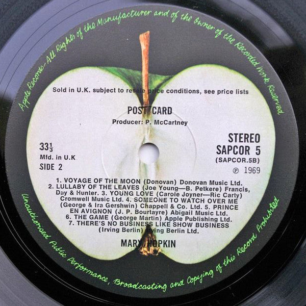 Mary Hopkin – Post Card LP vinyl record, image 4 of 4