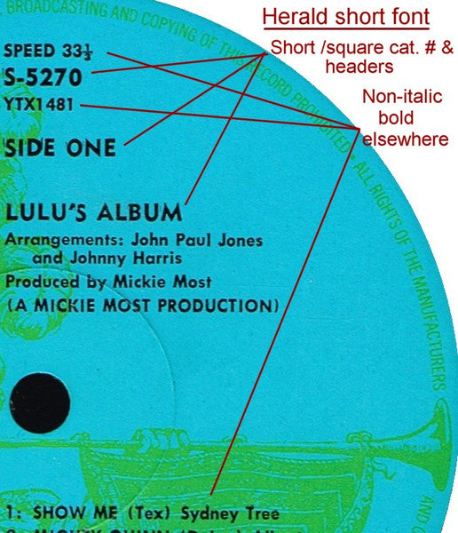 Lulu – Lulu's Album LP vinyl record, image 5 of 5