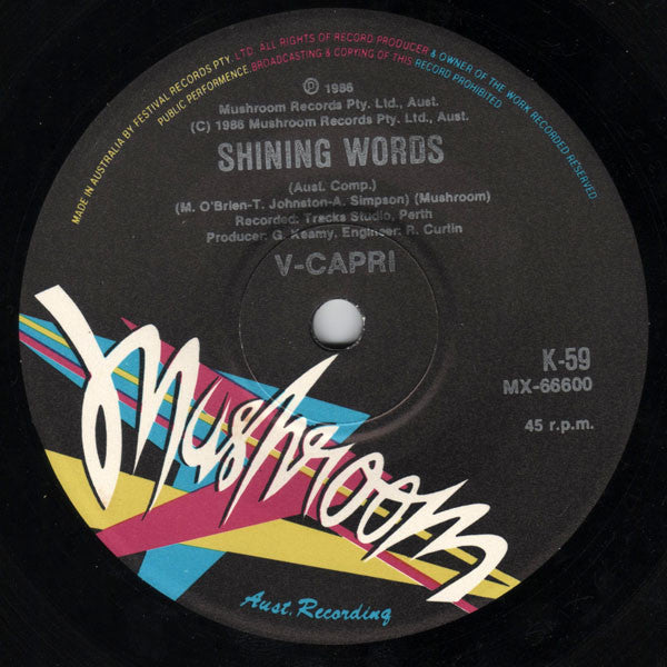 V Capri – Nights And Days 7" vinyl record, image 4 of 4