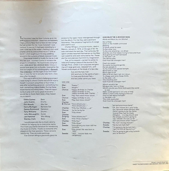 Joni Mitchell – Mingus LP vinyl record, image 8 of 9