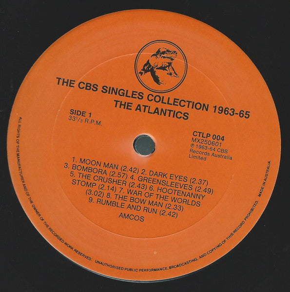 The Atlantics – The CBS Singles Collection 1963-1965 LP vinyl record, image 3 of 4