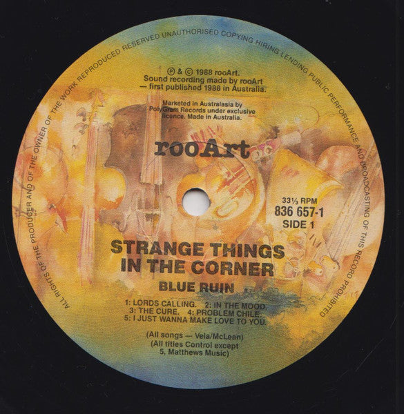 Blue Ruin – Strange Things In The Corner LP vinyl record, image 3 of 4