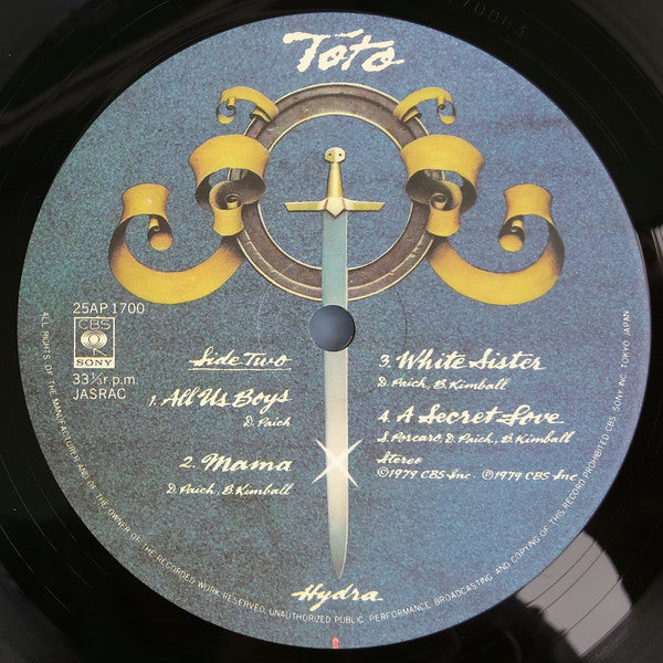 Toto – Hydra LP vinyl record, image 6 of 10