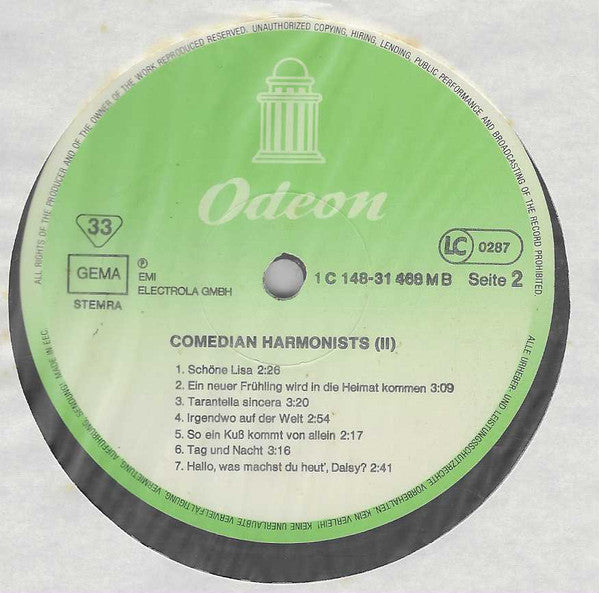 Comedian Harmonists – Comedian Harmonists Folge 2 (2xLP) LP vinyl record, image 5 of 7