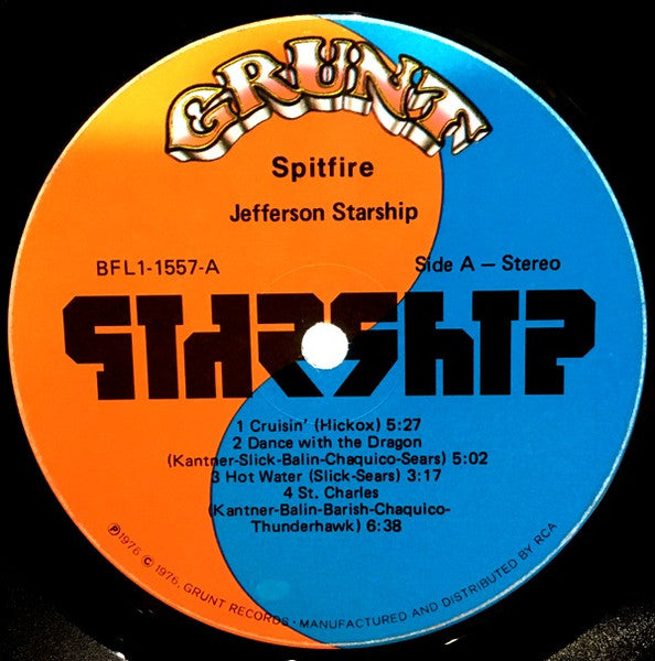 Jefferson Starship – Spitfire LP vinyl record, image 3 of 7