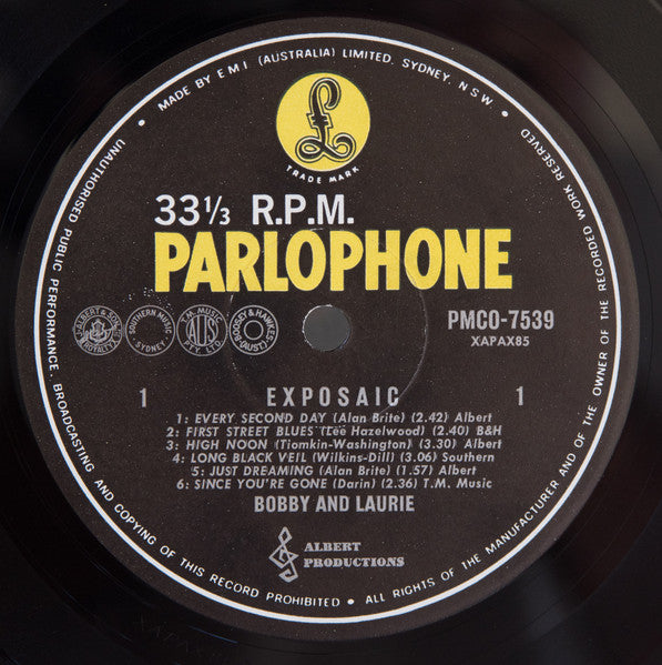 Bobby And Laurie – Exposaic LP vinyl record, image 3 of 4