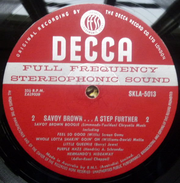 Savoy Brown – A Step Further LP vinyl record, image 3 of 4
