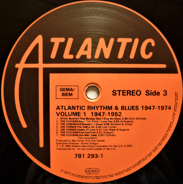 Various – Atlantic Rhythm And Blues 1947-1974 (Volume 1 1947-1952) (2xLP) LP vinyl record, image 7 of 8