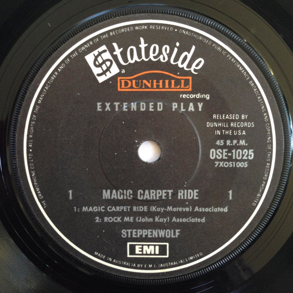 Steppenwolf – Magic Carpet Ride 7" vinyl record, image 3 of 4