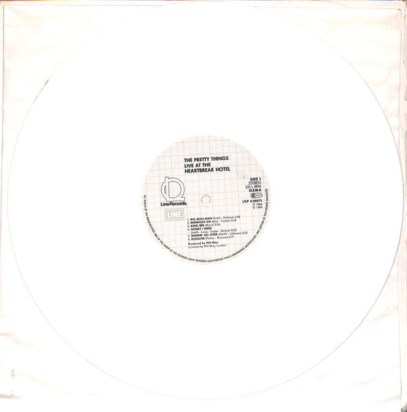 The Pretty Things – Live At The Heartbreak Hotel LP vinyl record, image 3 of 3