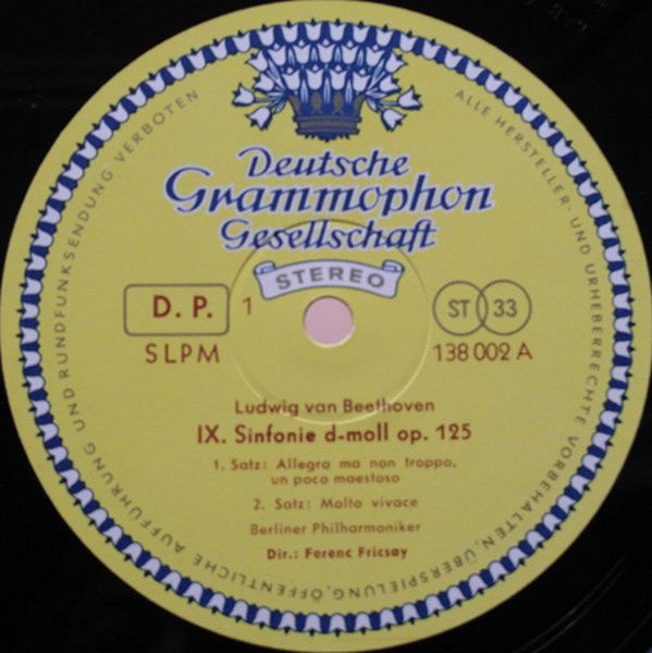 Ludwig van Beethoven, Ferenc Fricsay, Berliner Philharmoniker, Irmgard Seefried, Maureen Forrester, Ernst Haefliger, Dietrich Fischer-Dieskau, Chor Der St. Hedwigs-Kathedrale Berlin, Karl Forster – IX. Sinfonie - Egmont-Ouverture - Leonore III (2xLP) LP vinyl record, image 7 of 10