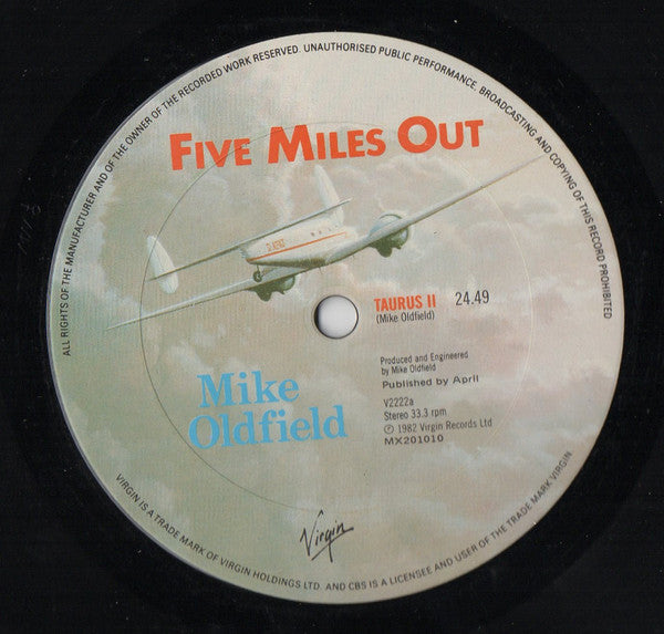 Mike Oldfield – Five Miles Out LP vinyl record, image 4 of 5