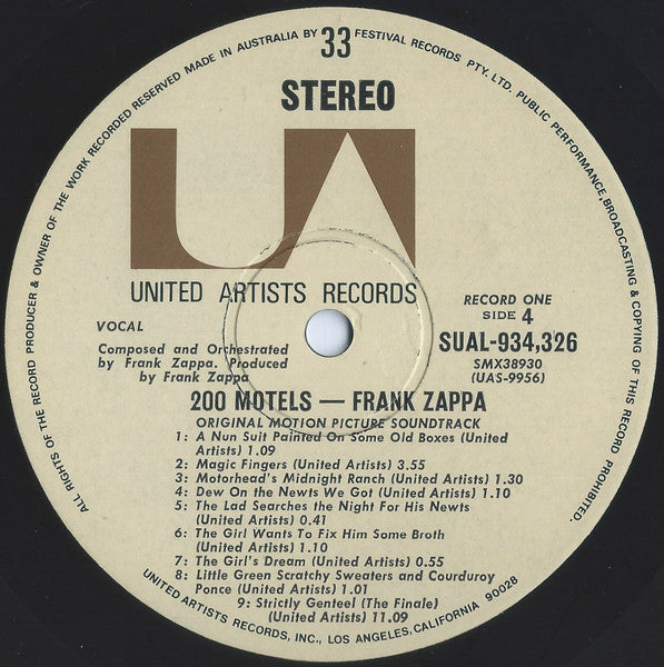 Frank Zappa – 200 Motels (2xLP) LP vinyl record, image 6 of 8