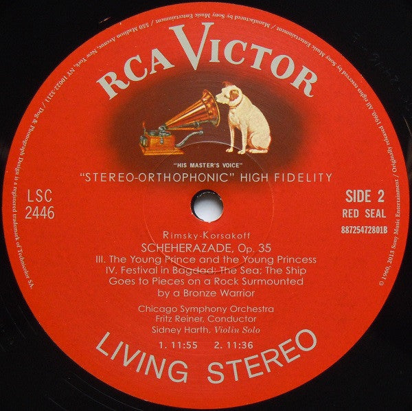 Nikolai Rimsky-Korsakov, Fritz Reiner, Chicago Symphony Orchestra – Scheherazade LP vinyl record, image 4 of 10