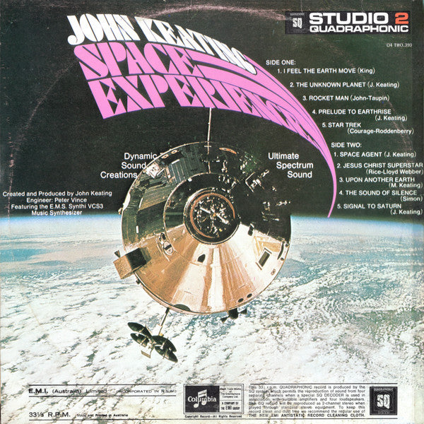John Keating – Space Experience LP vinyl record, image 2 of 4