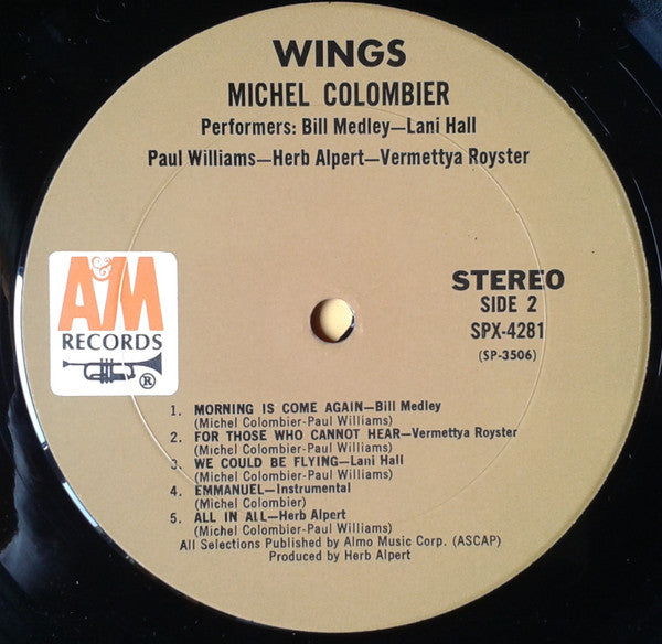 Michel Colombier – Wings LP vinyl record, image 6 of 8