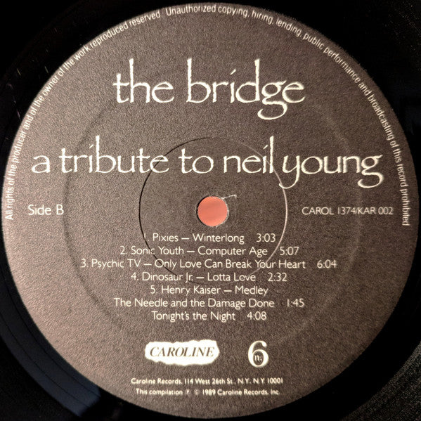 Various – The Bridge - A Tribute To Neil Young LP vinyl record, image 4 of 7