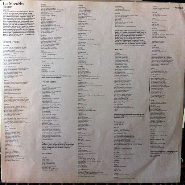 Alain Boublil, Claude-Michel Schönberg – Les Misérables (2xLP) LP vinyl record, image 10 of 10