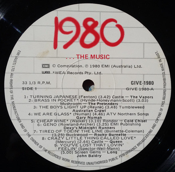 Various – 1980...The Music LP vinyl record, image 3 of 6