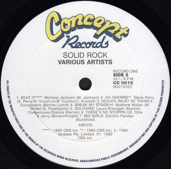 Various – Solid R.O.C.K. (2xLP) LP vinyl record, image 5 of 7