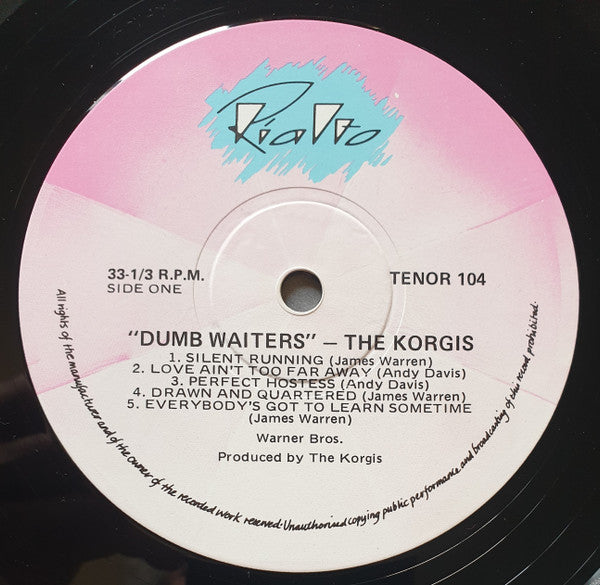 The Korgis – Dumb Waiters LP vinyl record, image 3 of 6