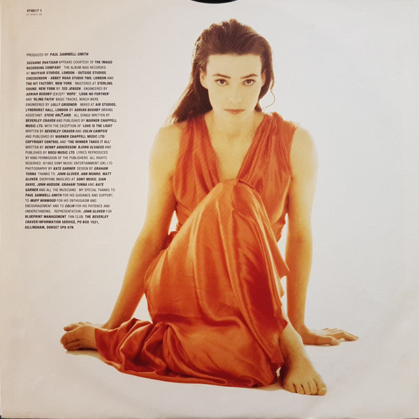 Beverley Craven – Love Scenes LP vinyl record, image 5 of 7