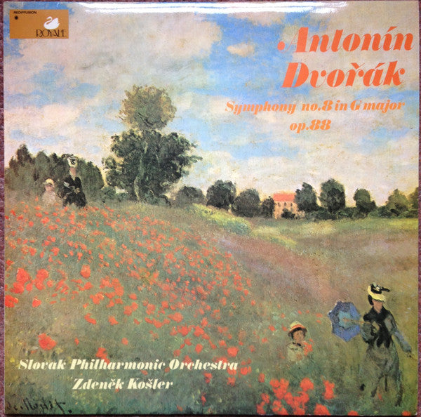 Antonín Dvořák, Slovak Philharmonic Orchestra, Zdeněk Košler – Symphony No. 8 In G Major LP vinyl record, image 1 of 4