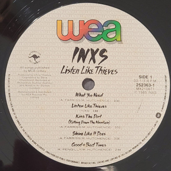 INXS – Listen Like Thieves LP vinyl record, image 9 of 10