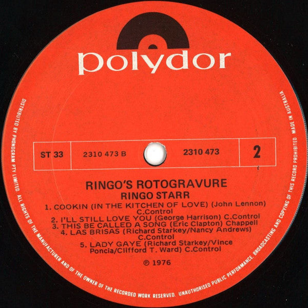 Ringo Starr – Ringo's Rotogravure LP vinyl record, image 4 of 8