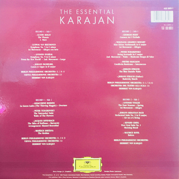 Herbert Von Karajan – The Essential Karajan (2xLP) LP vinyl record, image 2 of 10