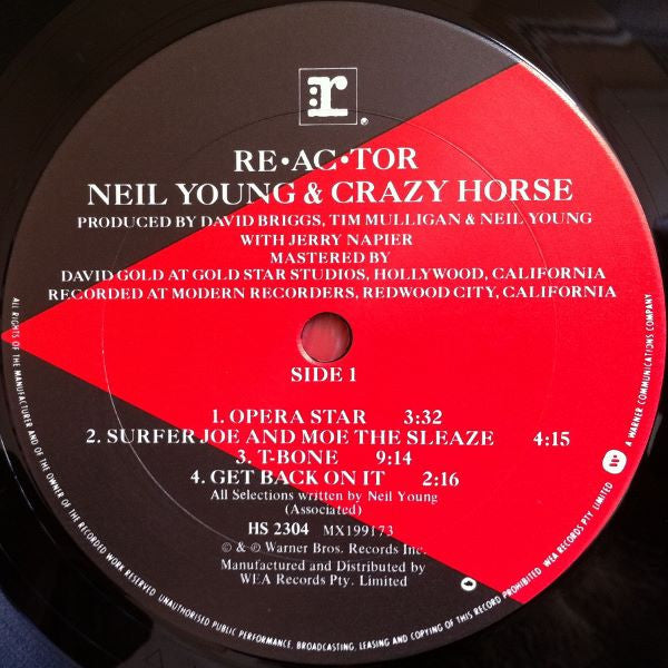 Neil Young, Crazy Horse – Reactor LP vinyl record, image 3 of 6