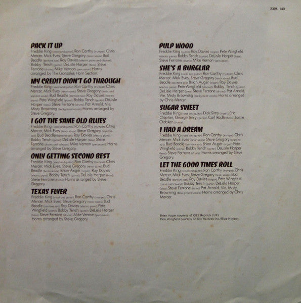 Freddie King – Burglar LP vinyl record, image 4 of 6