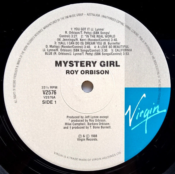 Roy Orbison – Mystery Girl LP vinyl record, image 7 of 10
