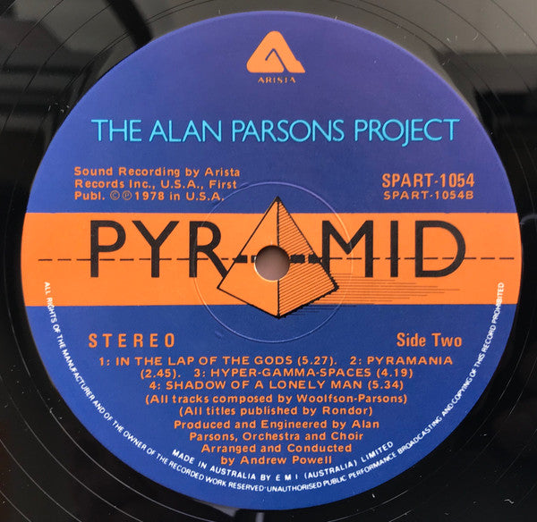 The Alan Parsons Project – Pyramid LP vinyl record, image 3 of 5