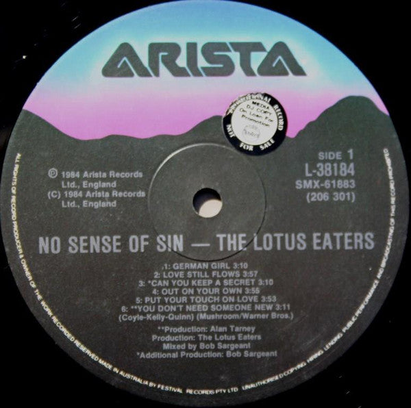 The Lotus Eaters – No Sense Of Sin LP vinyl record, image 3 of 6