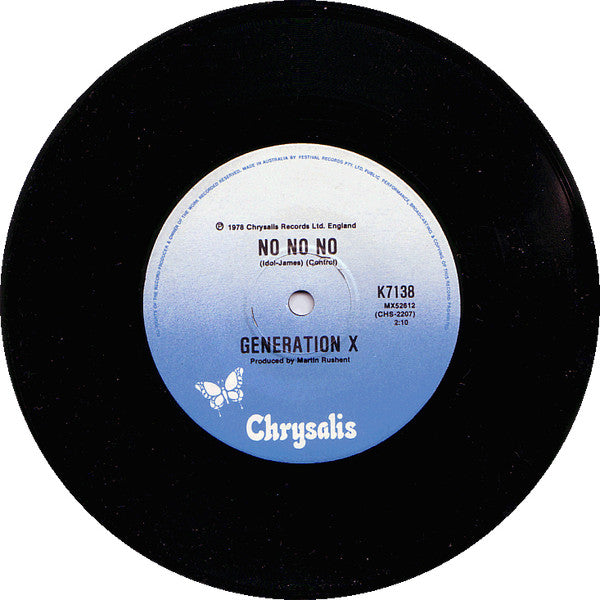 Generation X – Ready Steady Go 7" vinyl record, image 2 of 2
