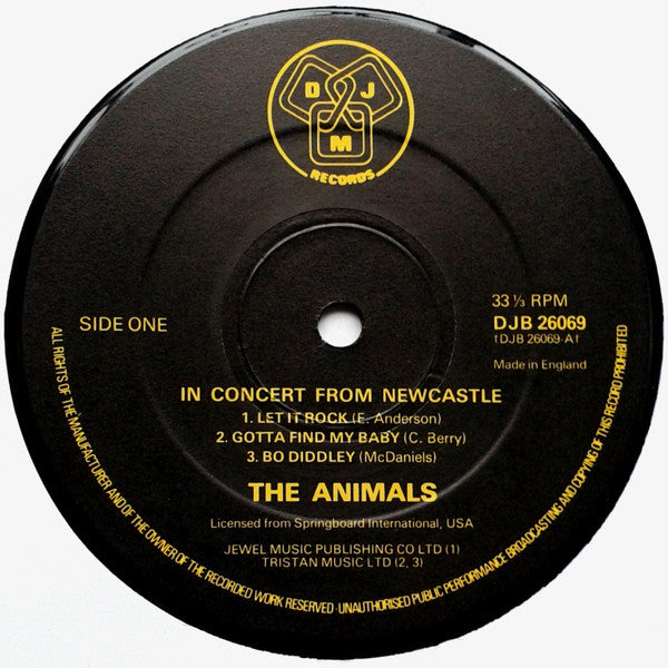 The Animals – In Concert From Newcastle LP vinyl record, image 3 of 4